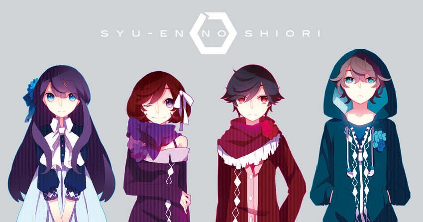 d-ne, c-ta, b-ko, and a-ya (shuuen no shiori project) drawn by saine