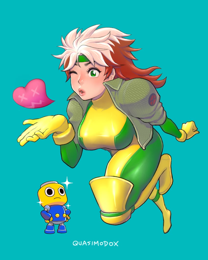 servbot and rogue (marvel and 5 more) drawn by quasimodox