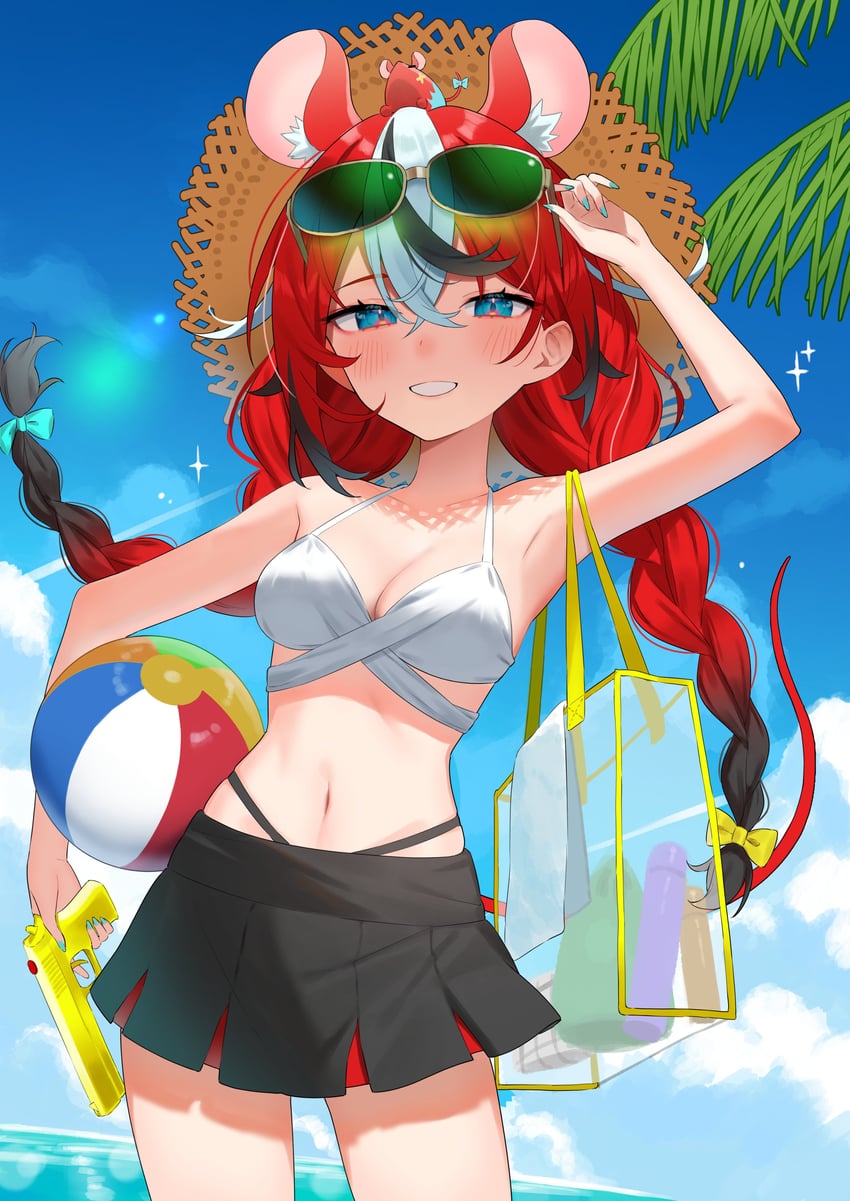 hakos baelz (hololive and 1 more) drawn by aotake_iro