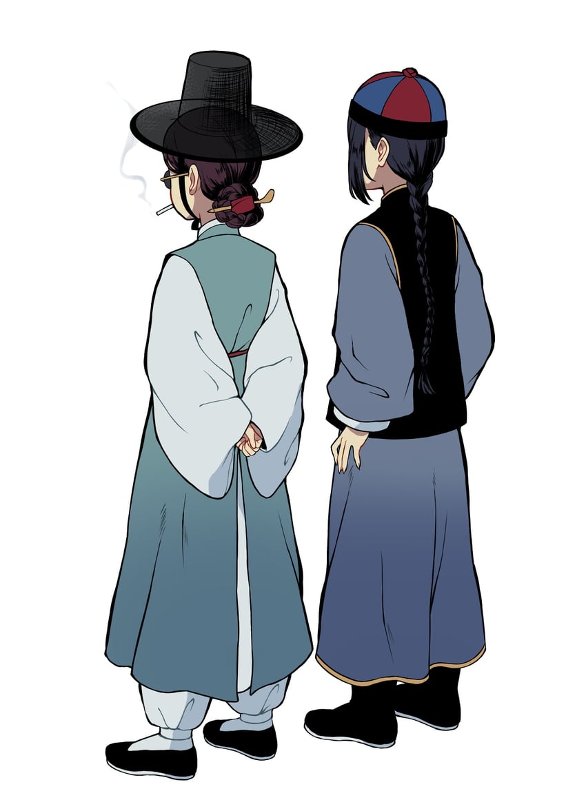 qing dynasty and korea (original) drawn by kuroussa