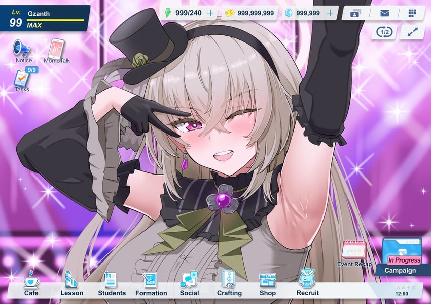 sakurako (blue archive) drawn by gzanth