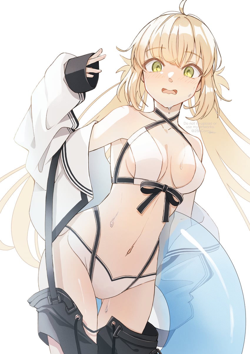 artoria pendragon and artoria caster (fate and 1 more) drawn by nyaa_kitsune