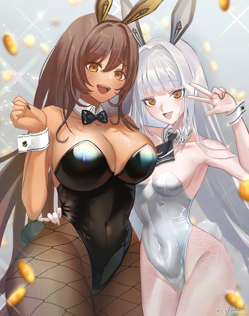 noir and blanc (goddess of victory: nikke) drawn by kojijima