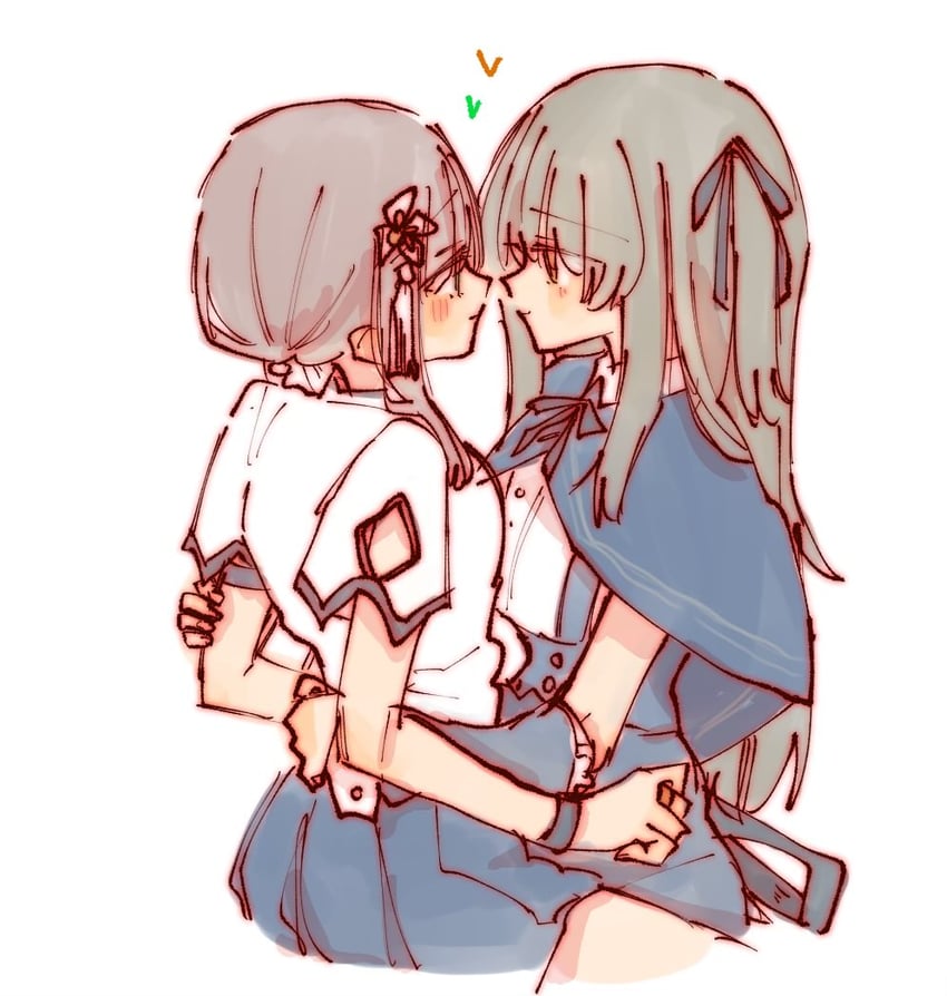 kuo shenlin and wang yujia (assault lily) drawn by rui_rui_rui0122