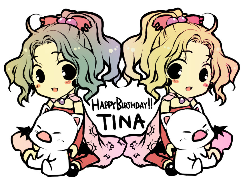 terra branford, moogle, and mog (final fantasy and 1 more) drawn by ayamisiro
