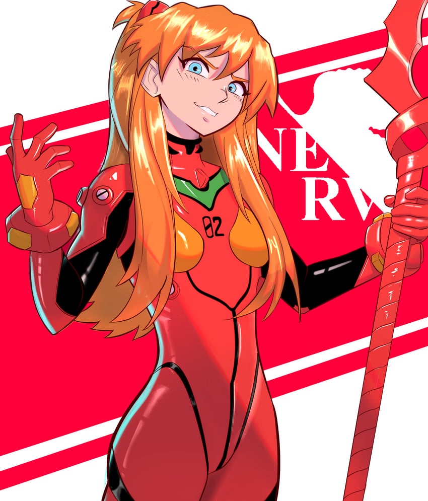 souryuu asuka langley (neon genesis evangelion) drawn by victor_stein