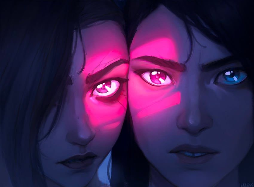 jinx, caitlyn, arcane jinx, and arcane caitlyn (league of legends and 1 more) drawn by lssdog