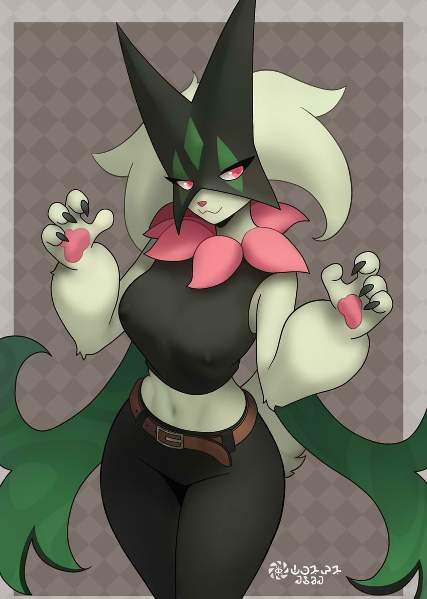 meowscarada (pokemon) drawn by pamaht9
