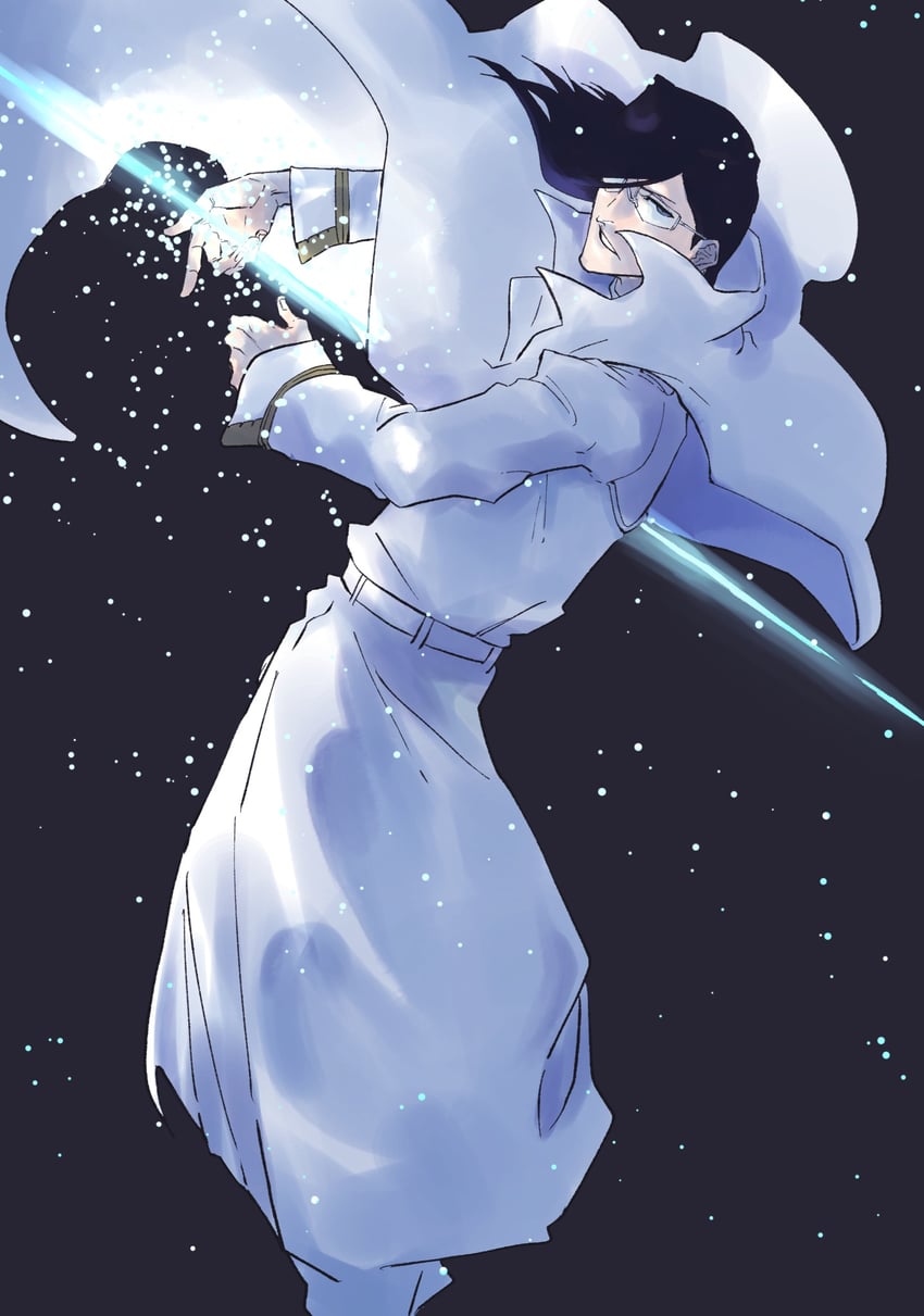 ishida uryuu (bleach and 1 more) drawn by mitu_hide43