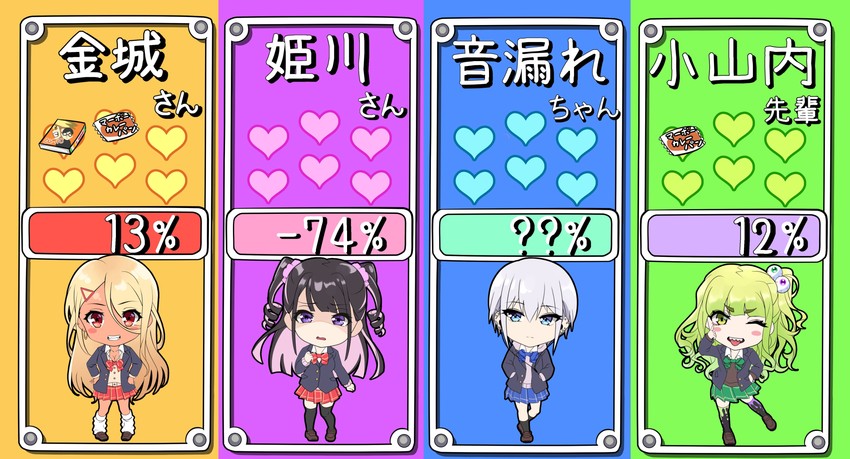 osanai, kinjyou, otomore, and himekawa (original and 2 more) drawn by shashaki