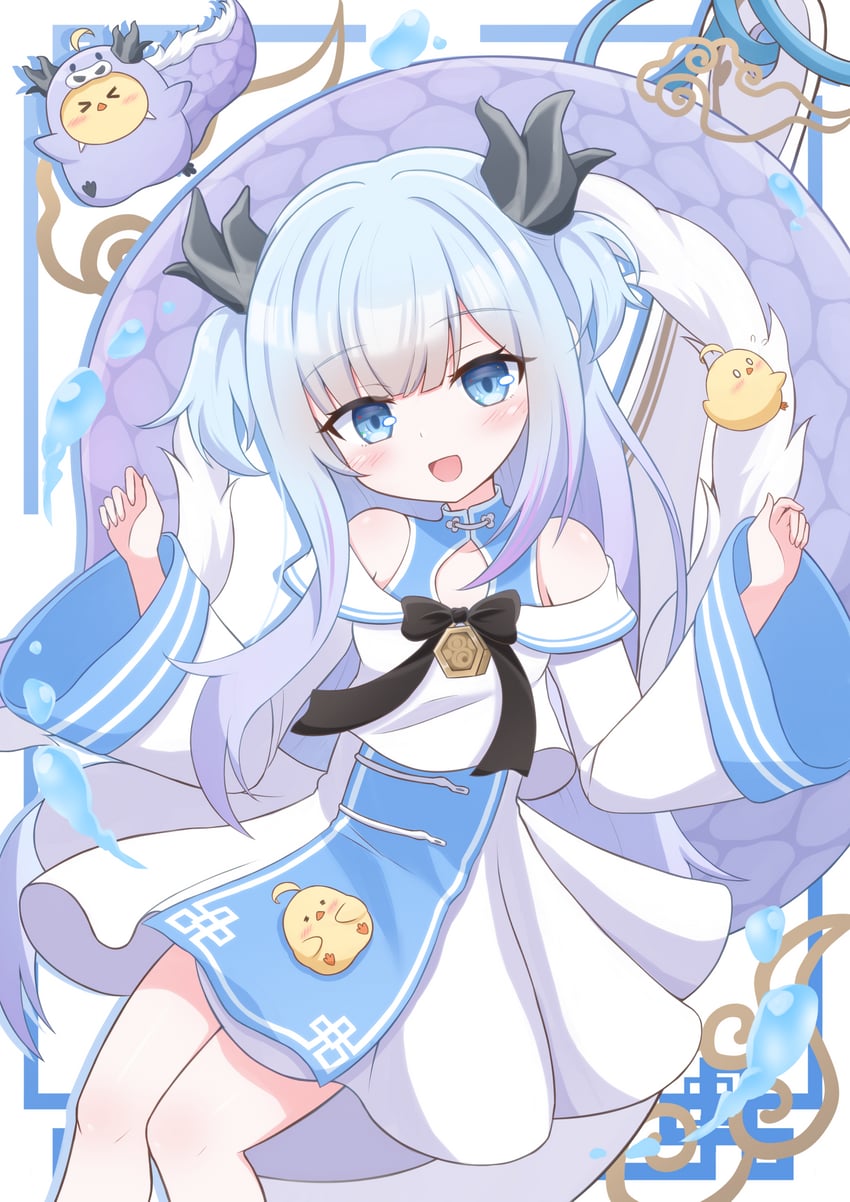 manjuu and lung wu (azur lane) drawn by oboroillust