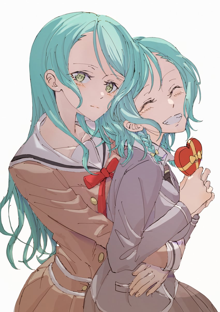hikawa sayo and hikawa hina (bang dream!) drawn by junjun_(kimi-la)