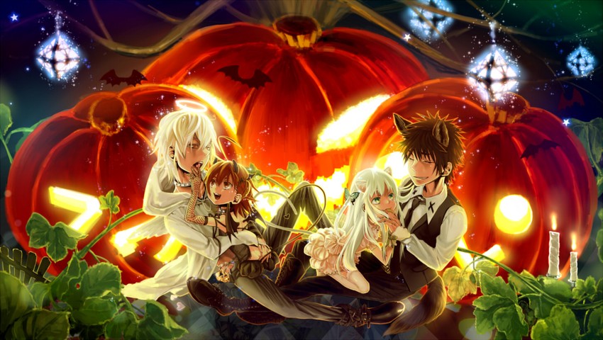 kamijou touma, accelerator, index, and last order (toaru majutsu no index) drawn by yucca_(sui_linx)