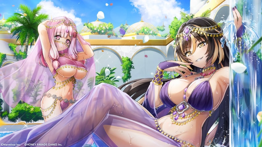 nacht and amadea wolfa (dolphin wave) drawn by ootomo_takuji