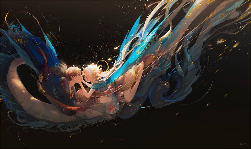 kiyohime and bakkotsu kiyohime (onmyoji) drawn by wu_xiao_xian
