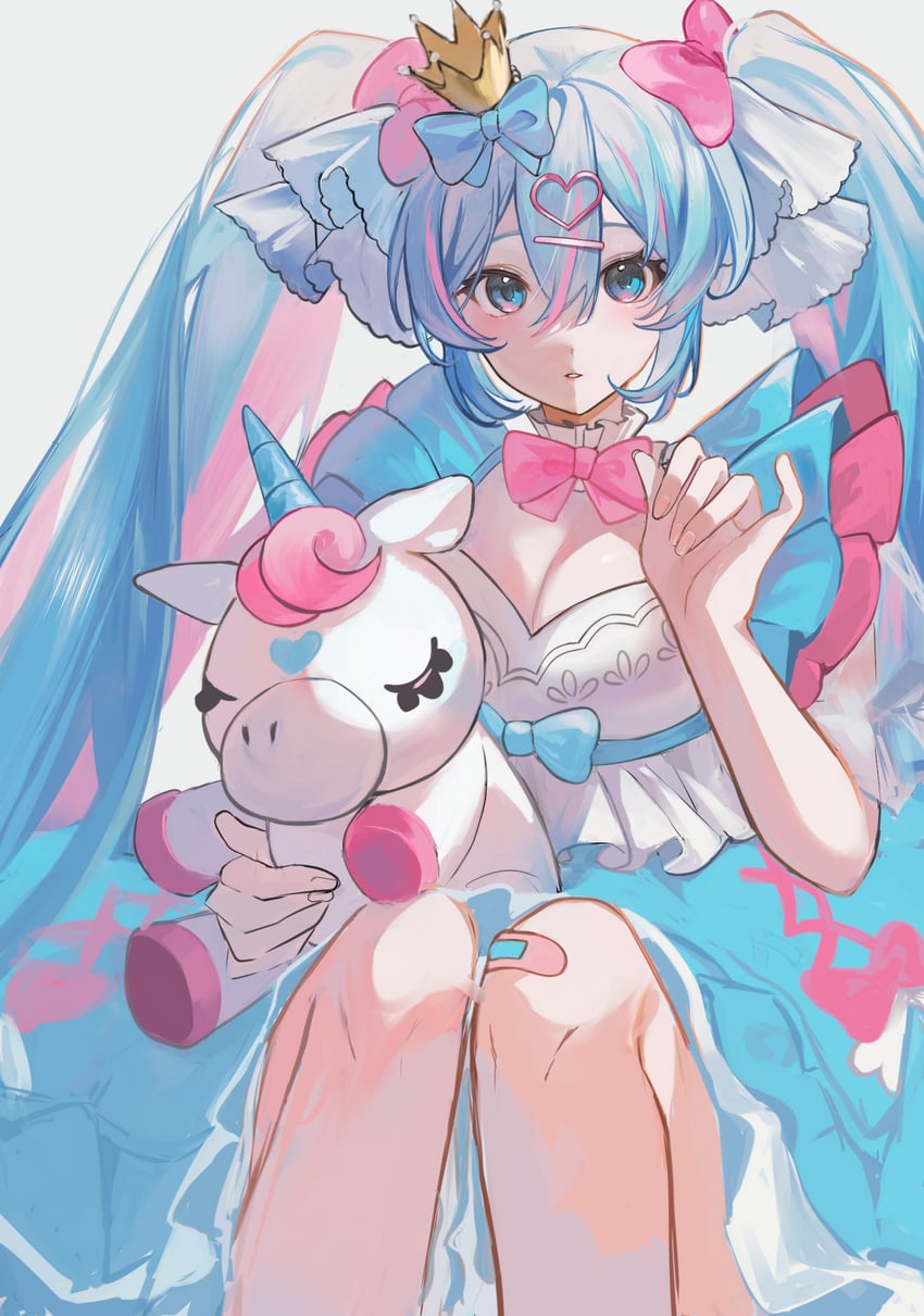 hatsune miku and yumekawa princess miku (vocaloid) drawn by yukihira_makoto