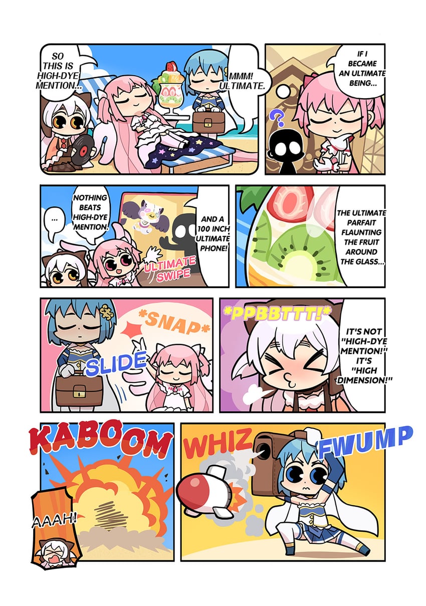kaname madoka, miki sayaka, ultimate madoka, momoe nagisa, namae, and 1 more (mahou shoujo madoka magica and 1 more) drawn by papa_(shimeguru)