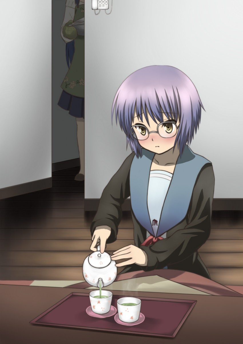 nagato yuki and asakura ryoko (suzumiya haruhi no yuuutsu and 1 more) drawn by koko_(koko3)