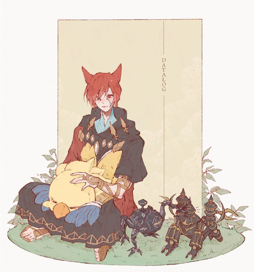 g'raha tia, crystal exarch, omega, alpha, and alexander (final fantasy and 1 more) drawn by tladpwl03