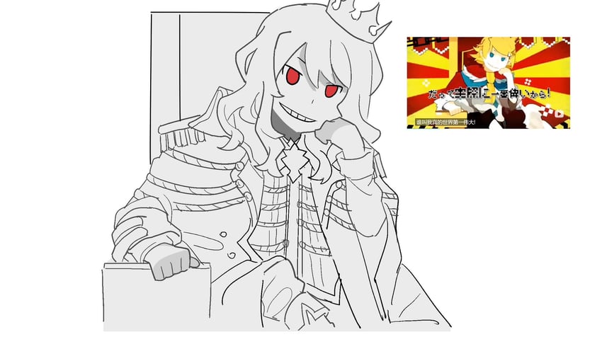 kagamine rin and la manchaland's don quixote (vocaloid and 3 more) drawn by south_ac