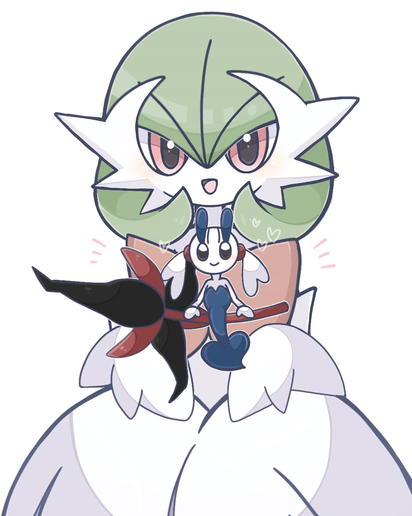 gardevoir, mega gardevoir, and floette (pokemon) drawn by suzu_(pixiv_32232702)