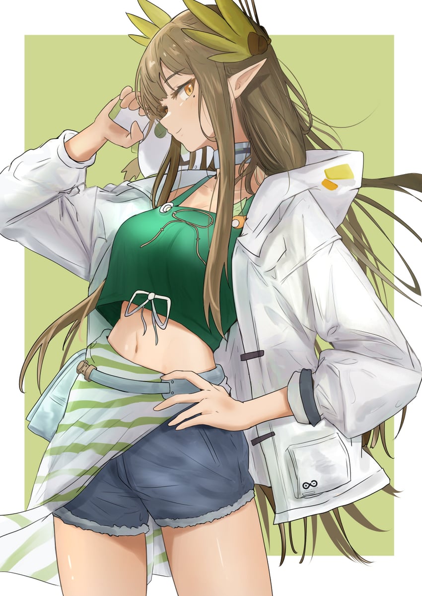muelsyse (arknights) drawn by sora_mame_(princess_0sora)