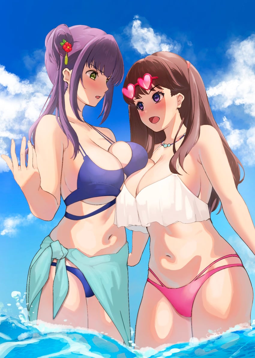 fujishima megumi and otomune kozue (love live! and 1 more) drawn by mortdecai