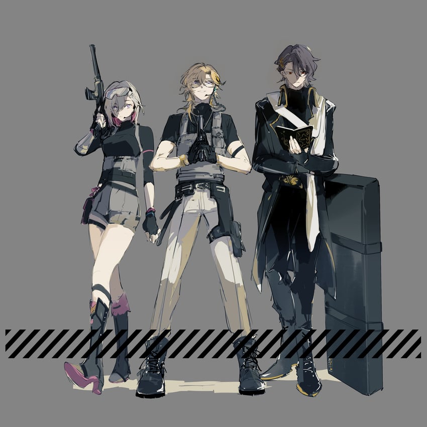dr. ratio, aventurine, and topaz (honkai and 1 more) drawn by mississipping