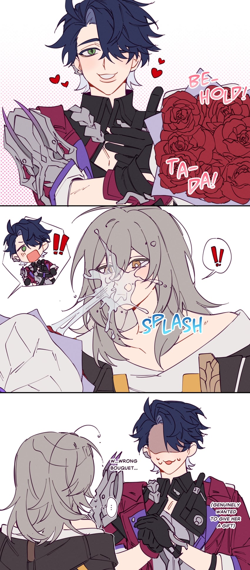 trailblazer, stelle, and sampo koski (honkai and 1 more) drawn by majunjuu