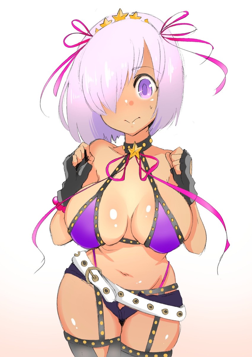mash kyrielight and bb (fate and 1 more) drawn by kisaki_(strange_s_k)