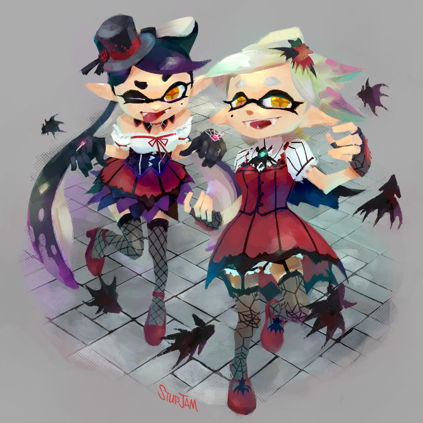 callie and marie (idolmaster and 4 more) drawn by stup-jam