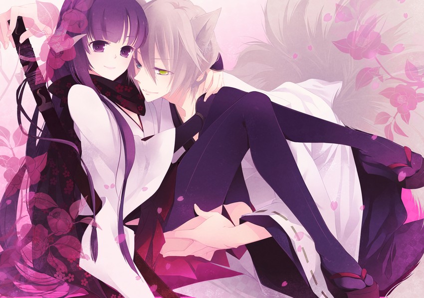 shirakiin ririchiyo and miketsukami soushi (inu x boku ss) drawn by tokiwa-hazy