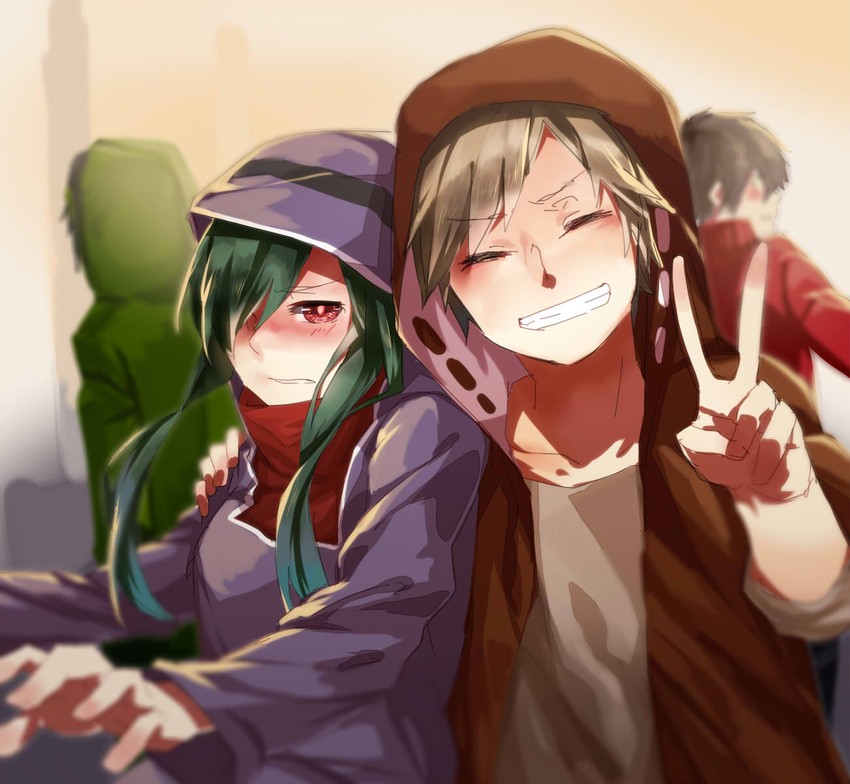 kisaragi shintarou, kido tsubomi, kano shuuya, and seto kousuke (kagerou project and 1 more) drawn by pietani397