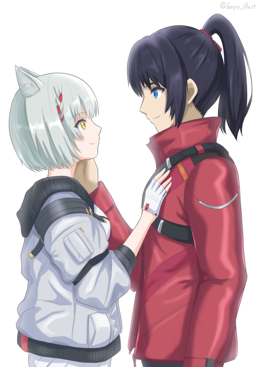mio and noah (xenoblade chronicles and 1 more) drawn by ryochan96154