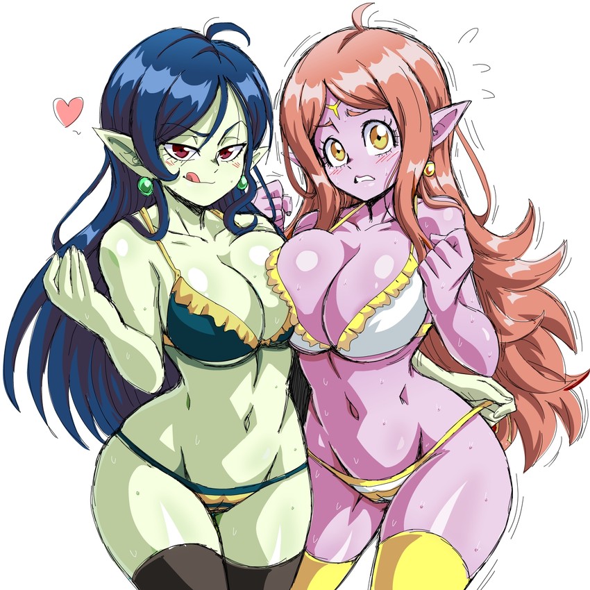 chronoa and robelu (dragon ball and 1 more) drawn by lewdamone