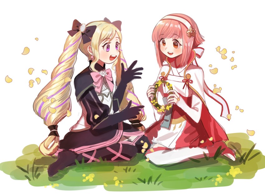 elise and sakura (fire emblem and 1 more) drawn by ddomy_pangin