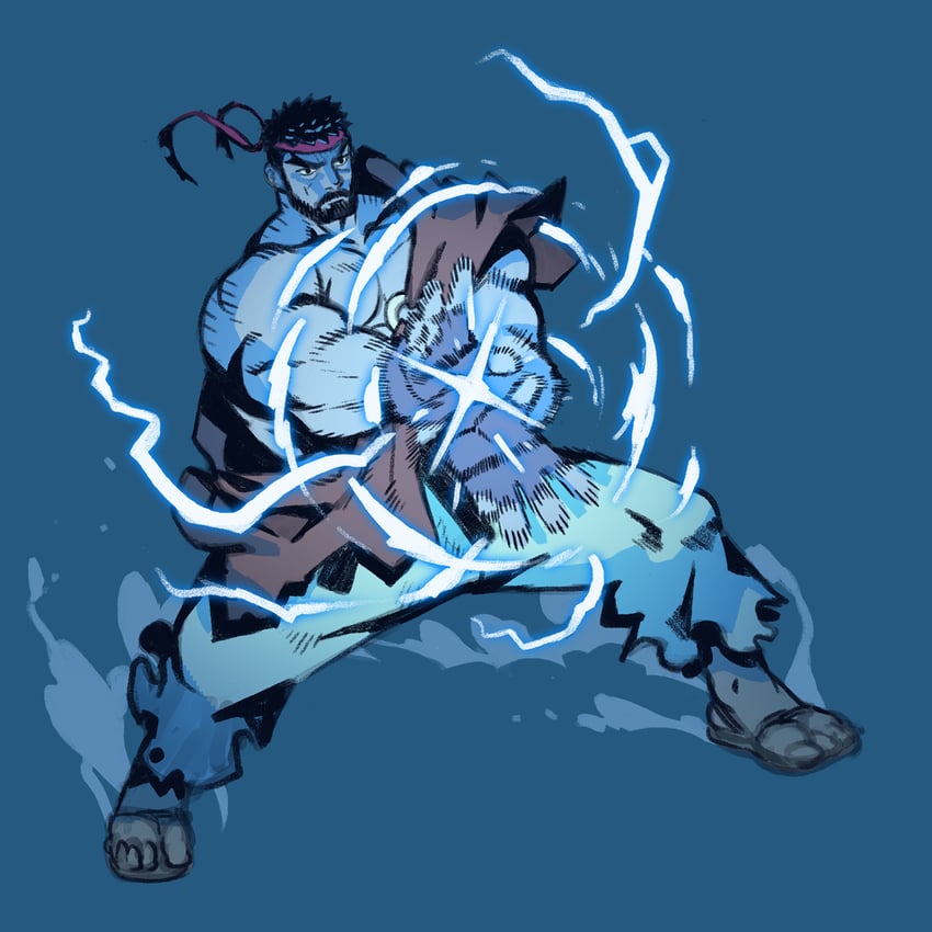 ryu (street fighter and 1 more) drawn by cromwaits
