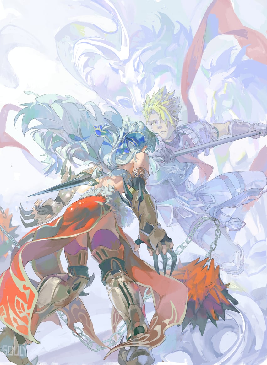 achilles and penthesilea (fate and 1 more) drawn by souly