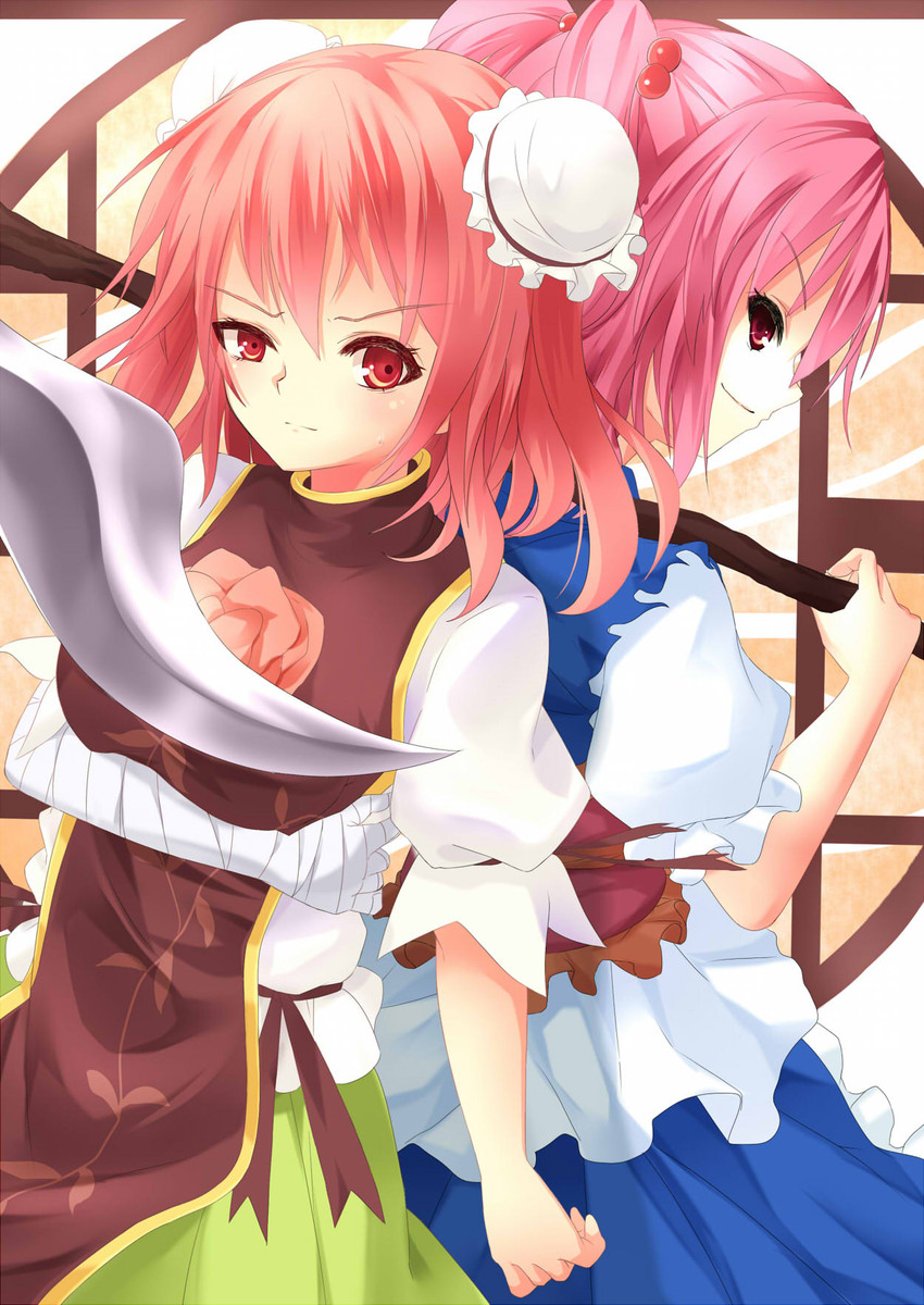 onozuka komachi and ibaraki kasen (touhou) drawn by arai_togami