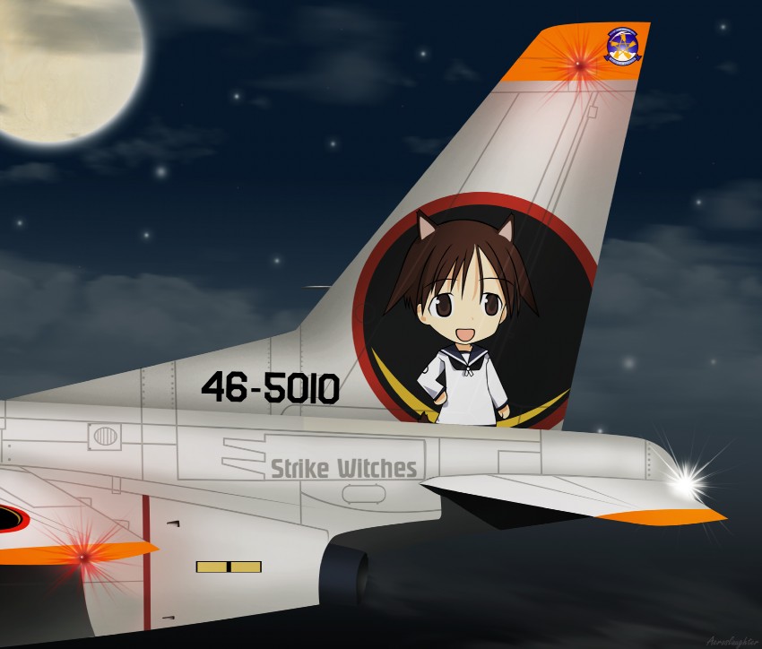 miyafuji yoshika (world witches series and 1 more) drawn by aeroslaughter