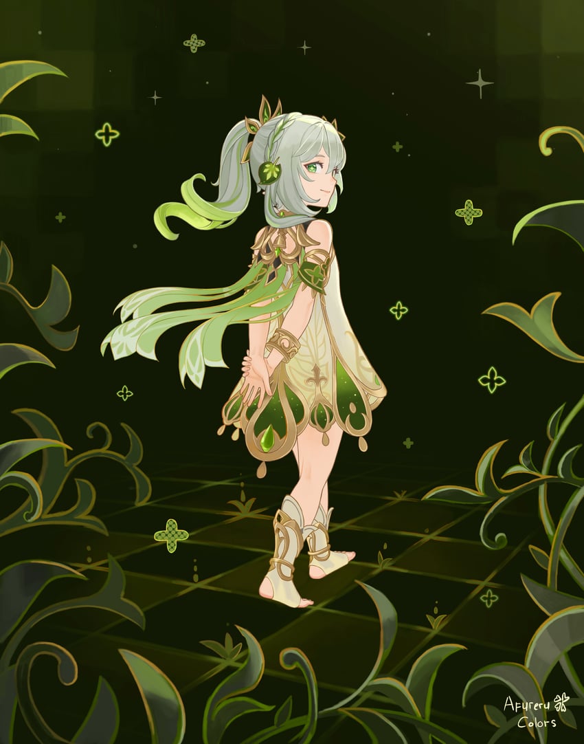 nahida (genshin impact) drawn by afureru_colors