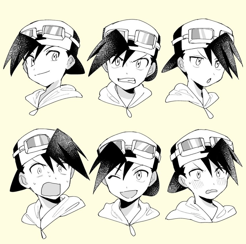 ethan (pokemon and 2 more) drawn by asari_(ikite_oshi)
