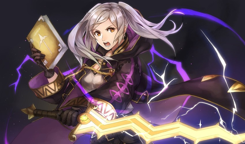 female robin (fire emblem and 2 more) drawn by kamu_(kamuuei)