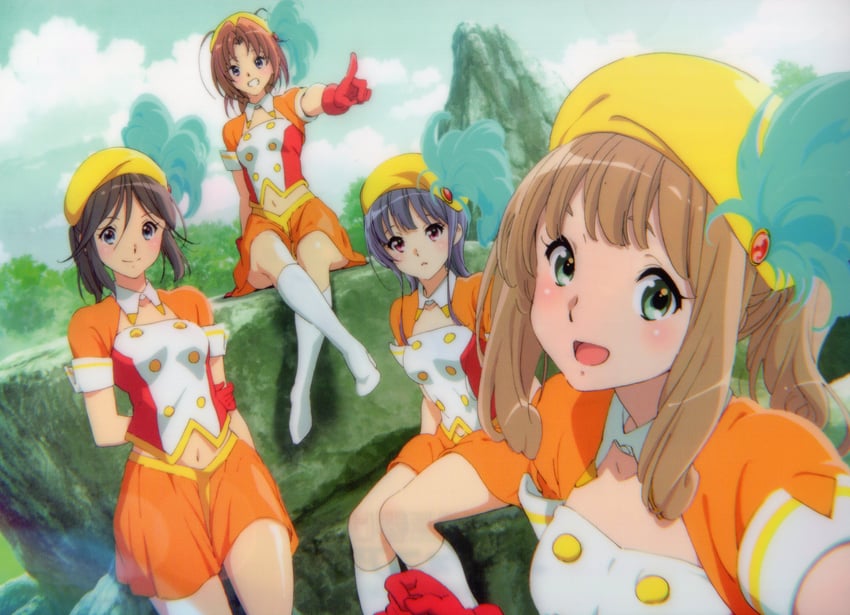 yoroizuka mizore, kasaki nozomi, nakagawa natsuki, and yoshikawa yuuko (hibike! euphonium) drawn by ikeda_shouko