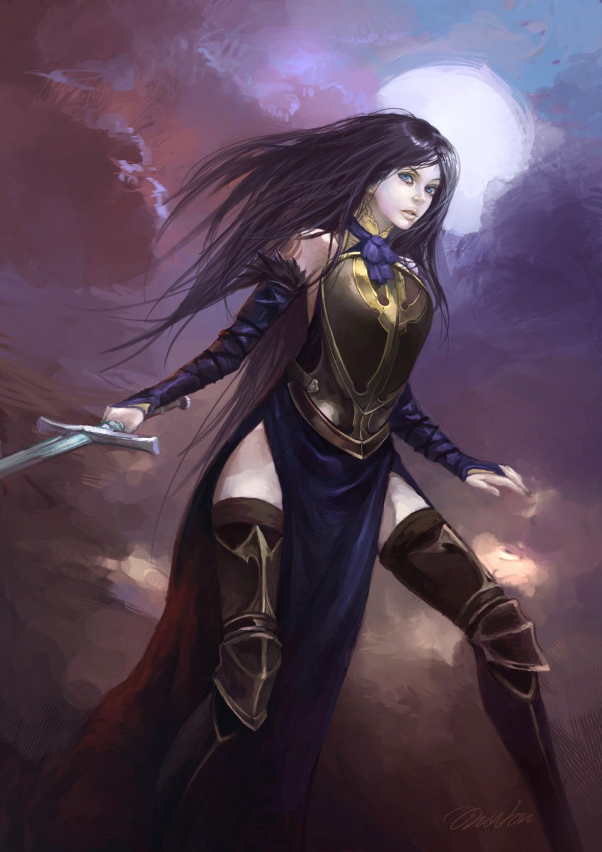 shanoa (castlevania and 1 more) drawn by oni-wan