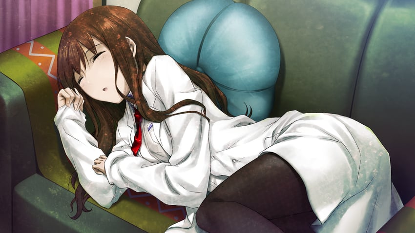 makise kurisu (steins;gate and 1 more) drawn by huke