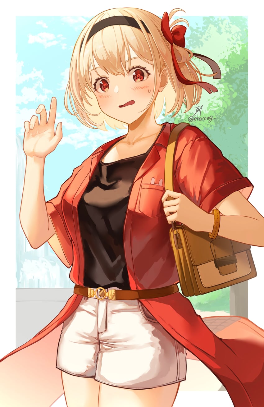 nishikigi chisato (lycoris recoil) drawn by aoi_hane