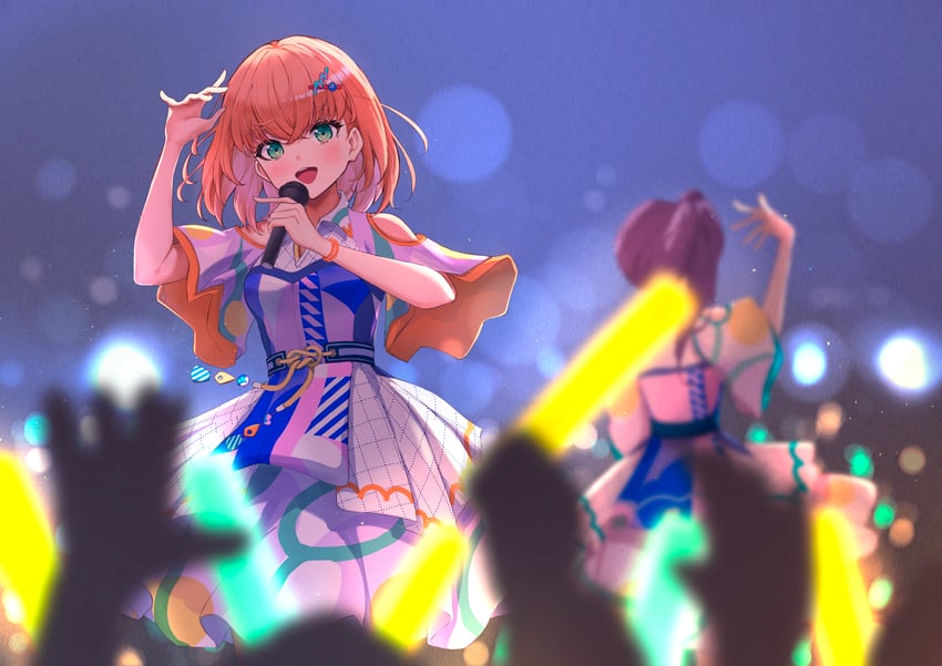 hinoshita kaho and otomune kozue (love live! and 1 more) drawn by marishiten_(mar1sh110)