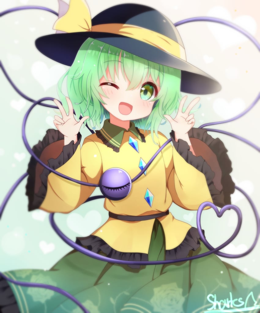 komeiji koishi (touhou) drawn by sharks_(yukkuri_sharks)
