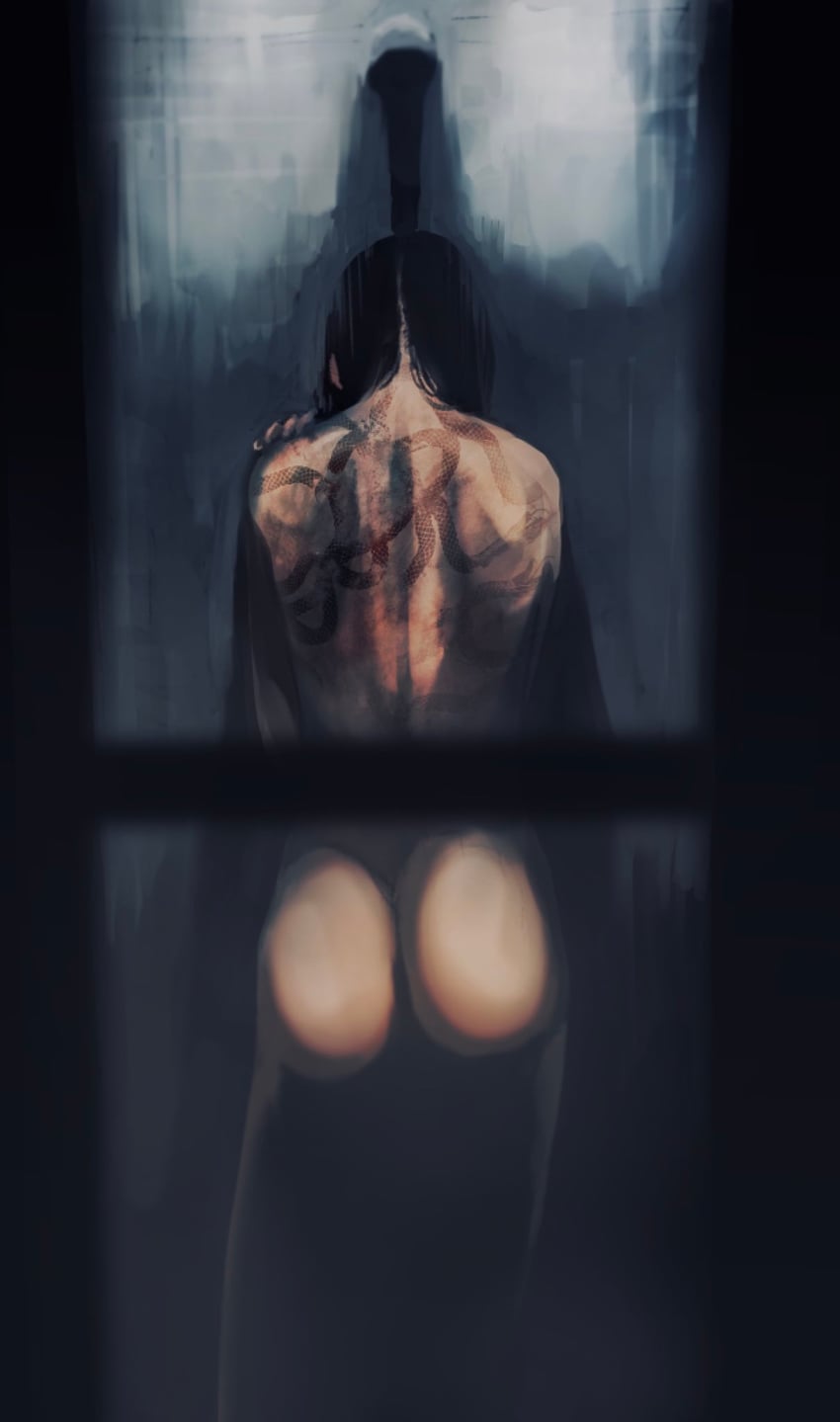 kurosawa rei (fatal frame and 1 more) drawn by gauss_<bokashi